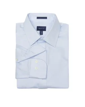 GANT Blue Stretch Sateen Town Collar Button Up Shirt 3058404 Size M NWT
