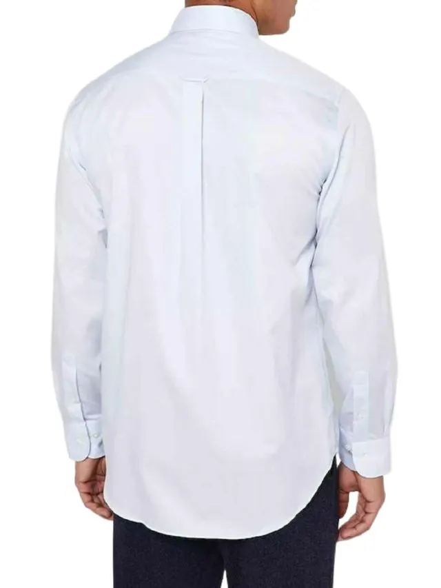 GANT Blue Stretch Sateen Town Collar Button Up Shirt 3058404 Size M NWT