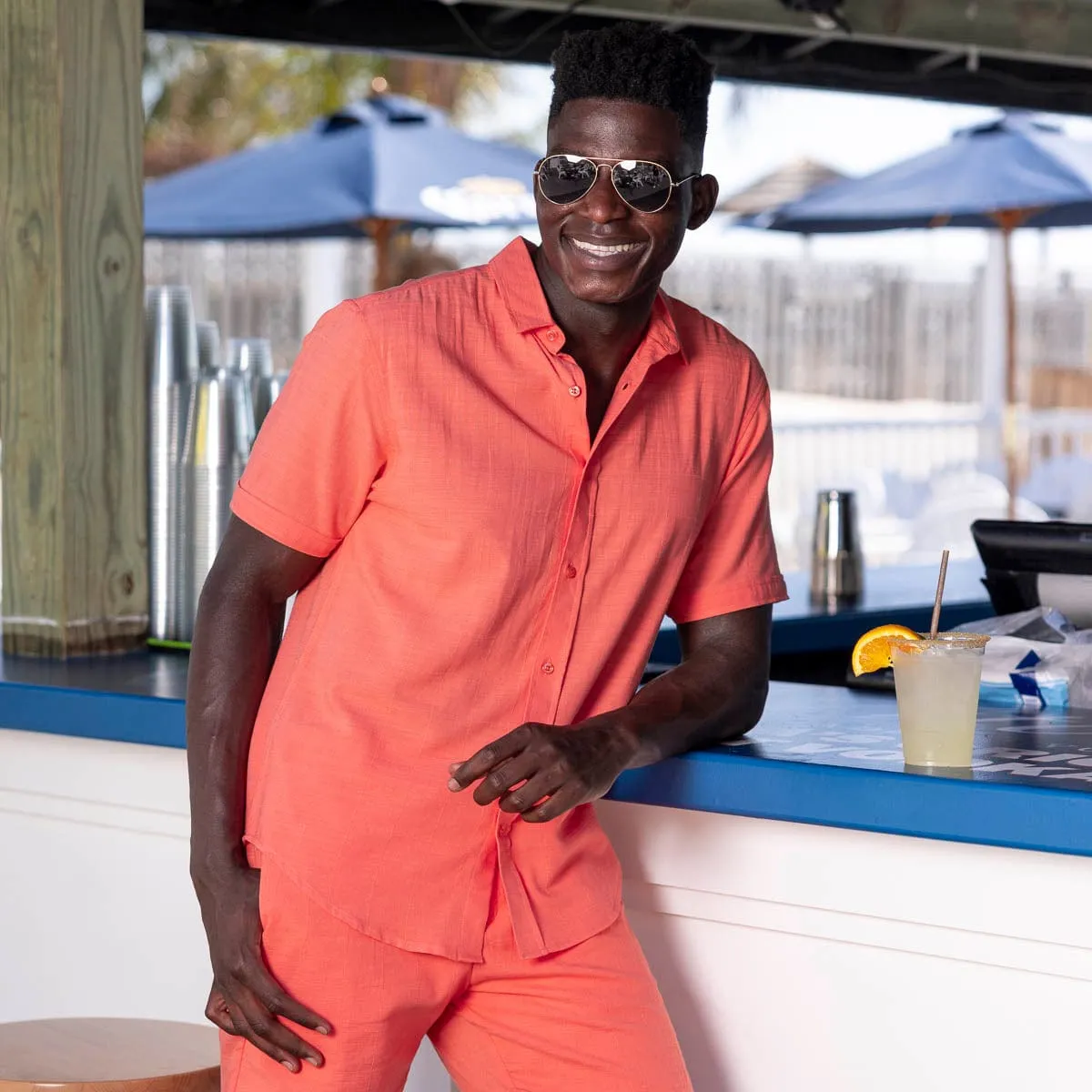 Georgia Peach – Bamboo Short Sleeve Shirt