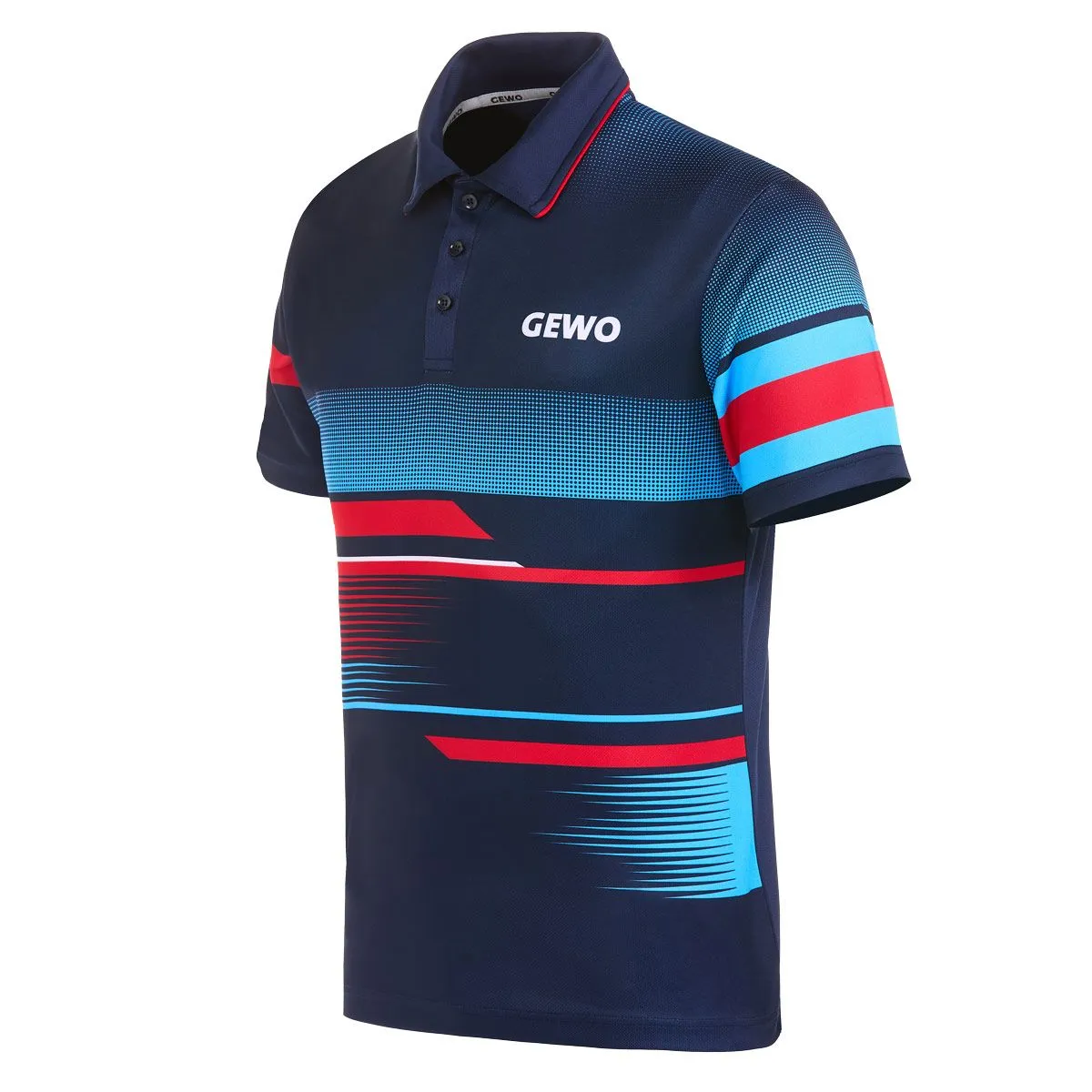 Gewo shirt Sarno I navy/red
