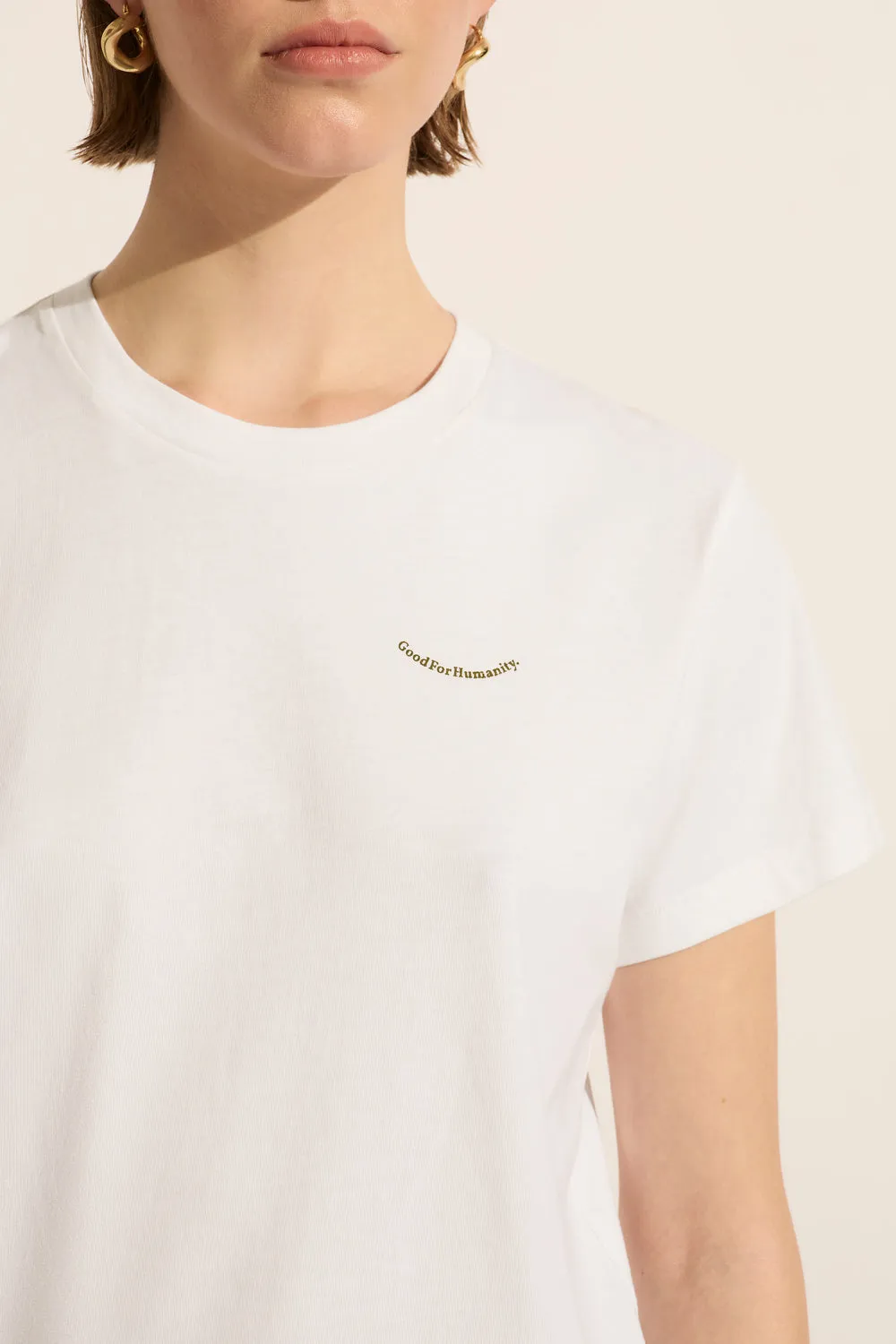 Good for Humanity Tee White