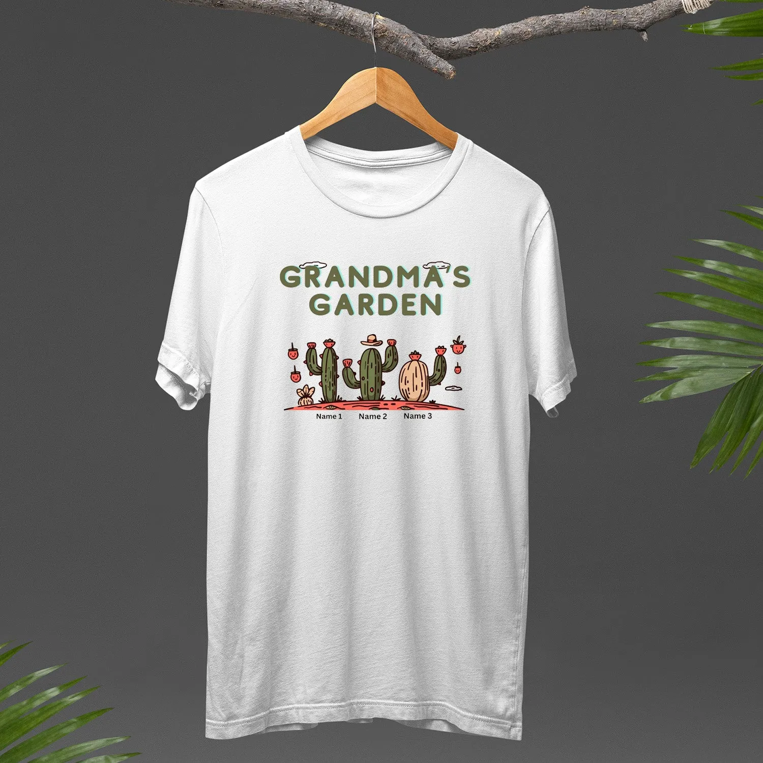 Grandma's Garden T-Shirt, Caztus Garden Shirt, Grandma Hoodie, Grandma Shirt, Mother's Day Gift For Grandma, Happy Mother's Day
