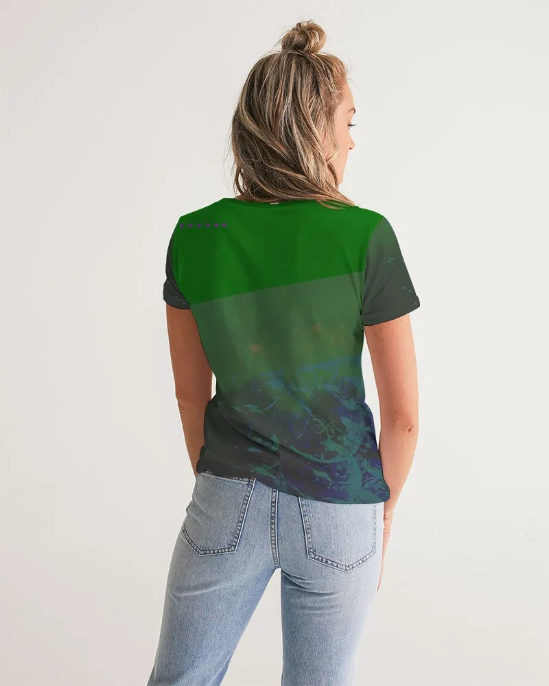Green Danube Women's V-Neck Tee