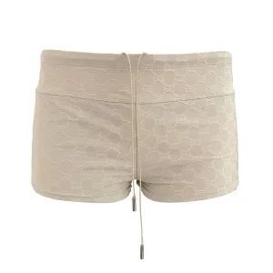 Gucci Beige Logo Booty Shorts