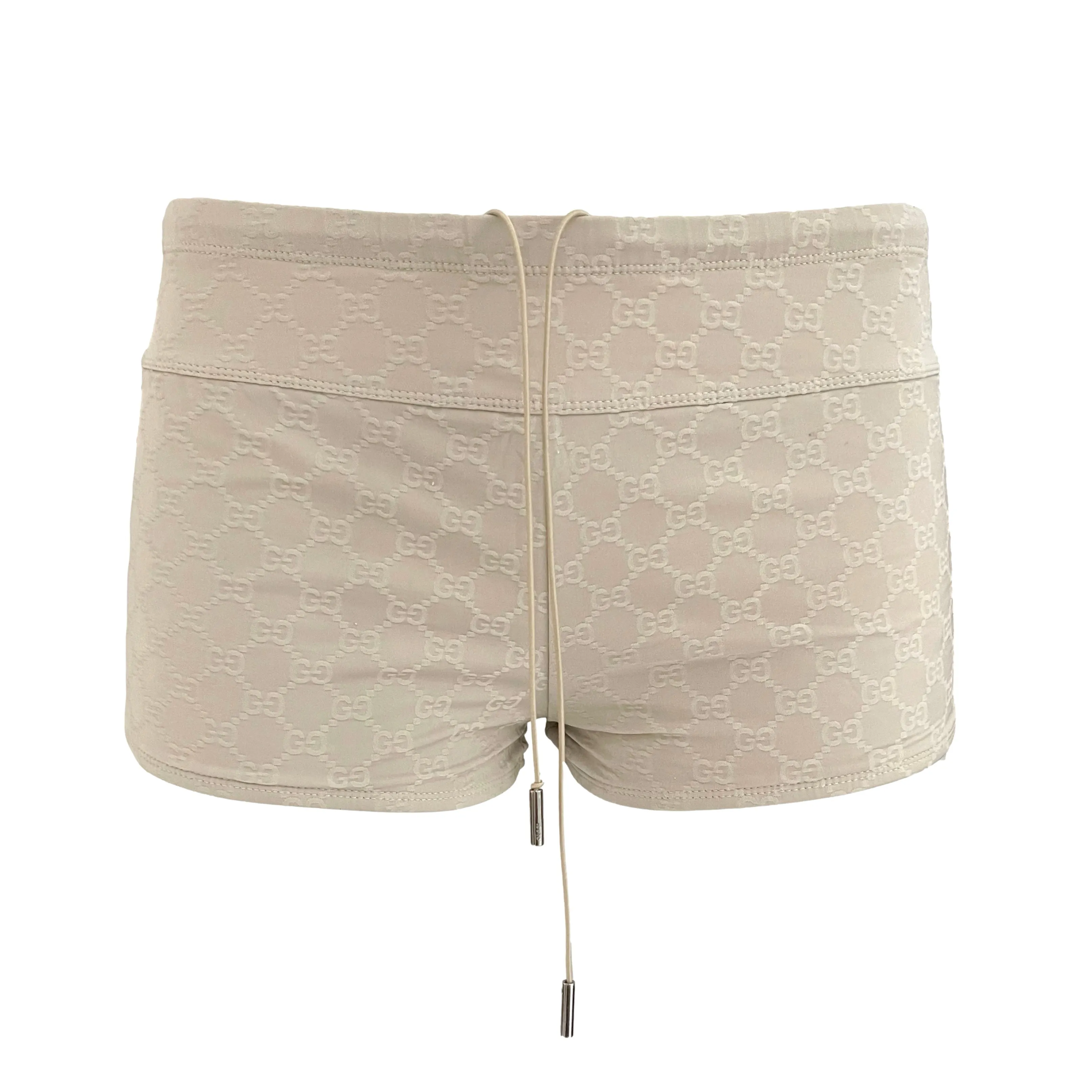 Gucci Beige Logo Booty Shorts