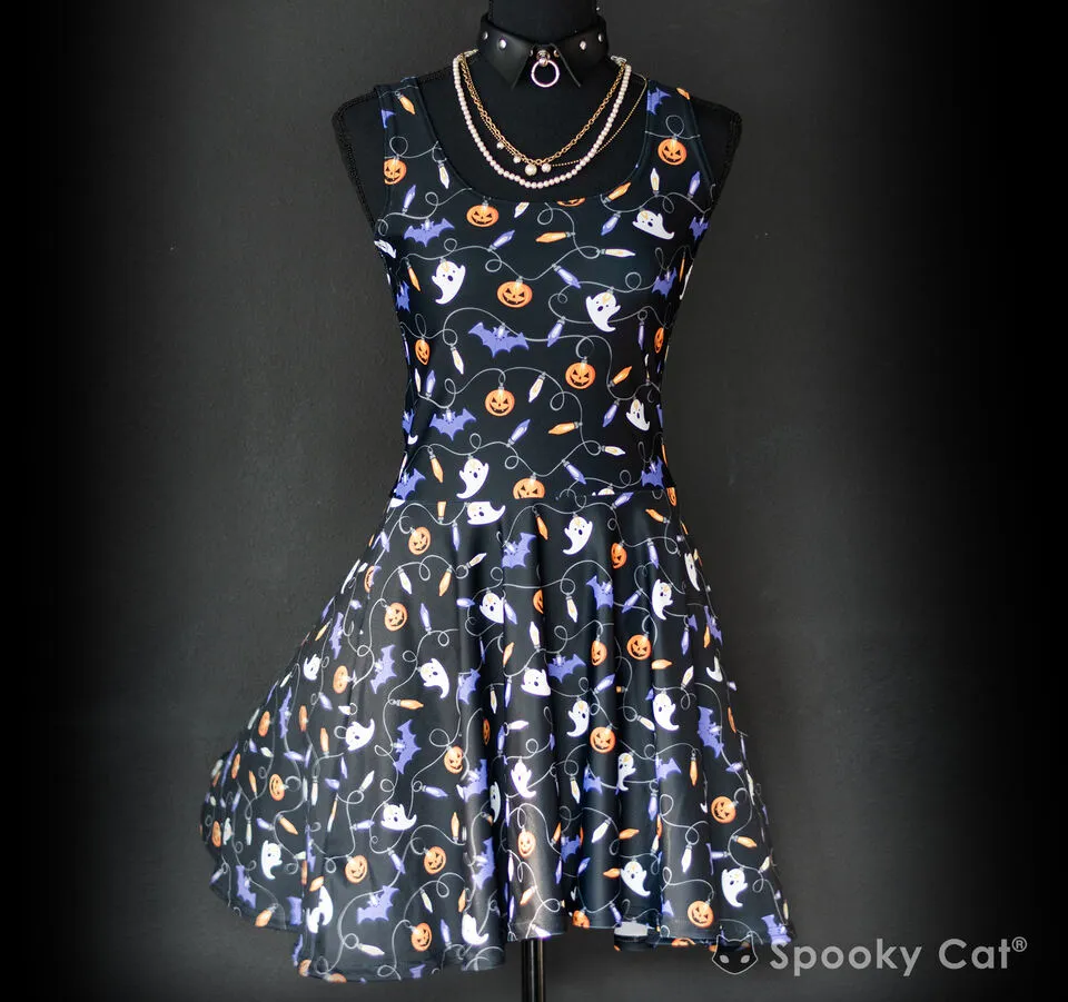 Halloween Lights Skater Dress
