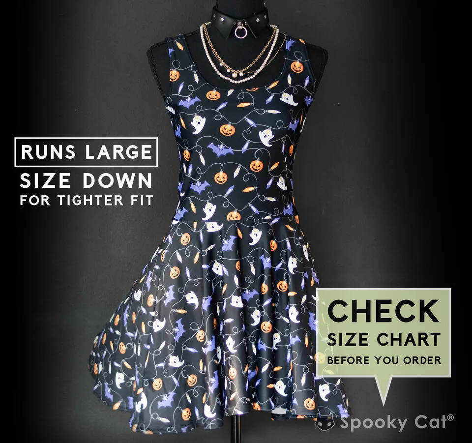 Halloween Lights Skater Dress