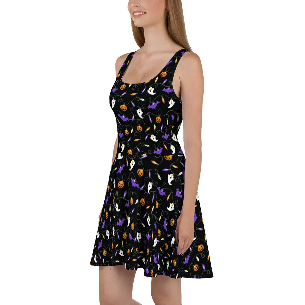 Halloween Lights Skater Dress