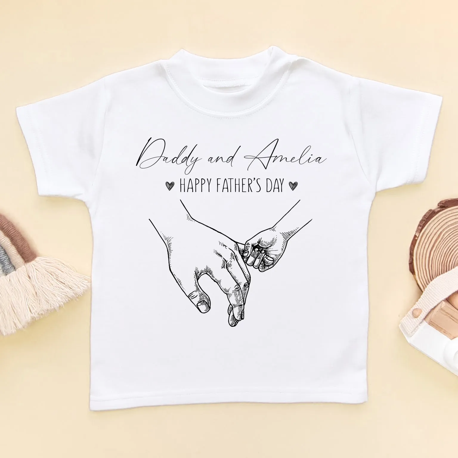 Happy Father's Day Personalised Toddler & Kids T Shirt