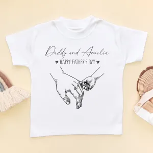 Happy Father's Day Personalised Toddler & Kids T Shirt