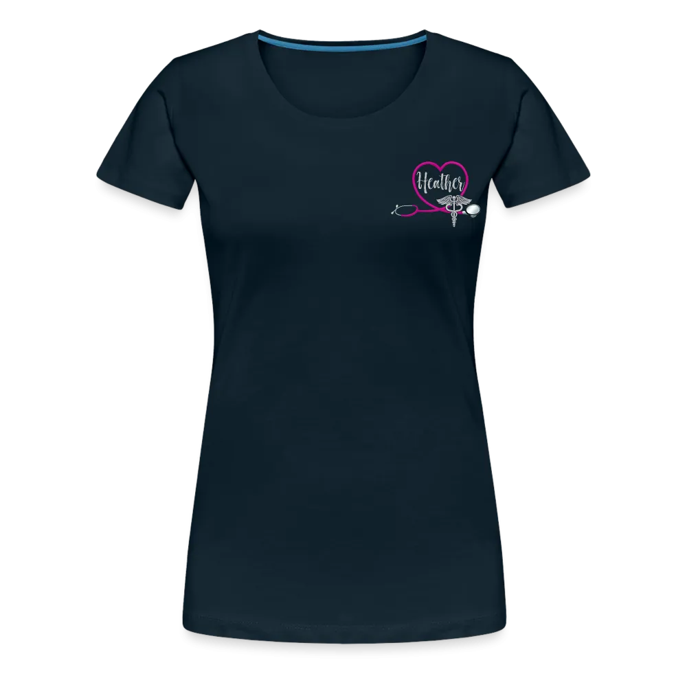 Heather Emergency Nurse Women’s Premium T-Shirt 2529420223