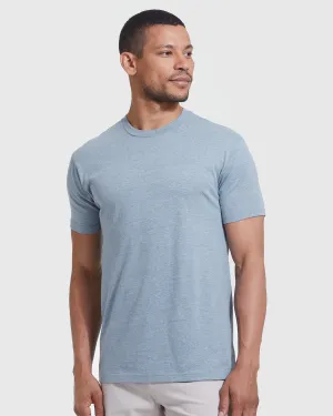 Heather Indigo Short Sleeve Crew Neck Tee