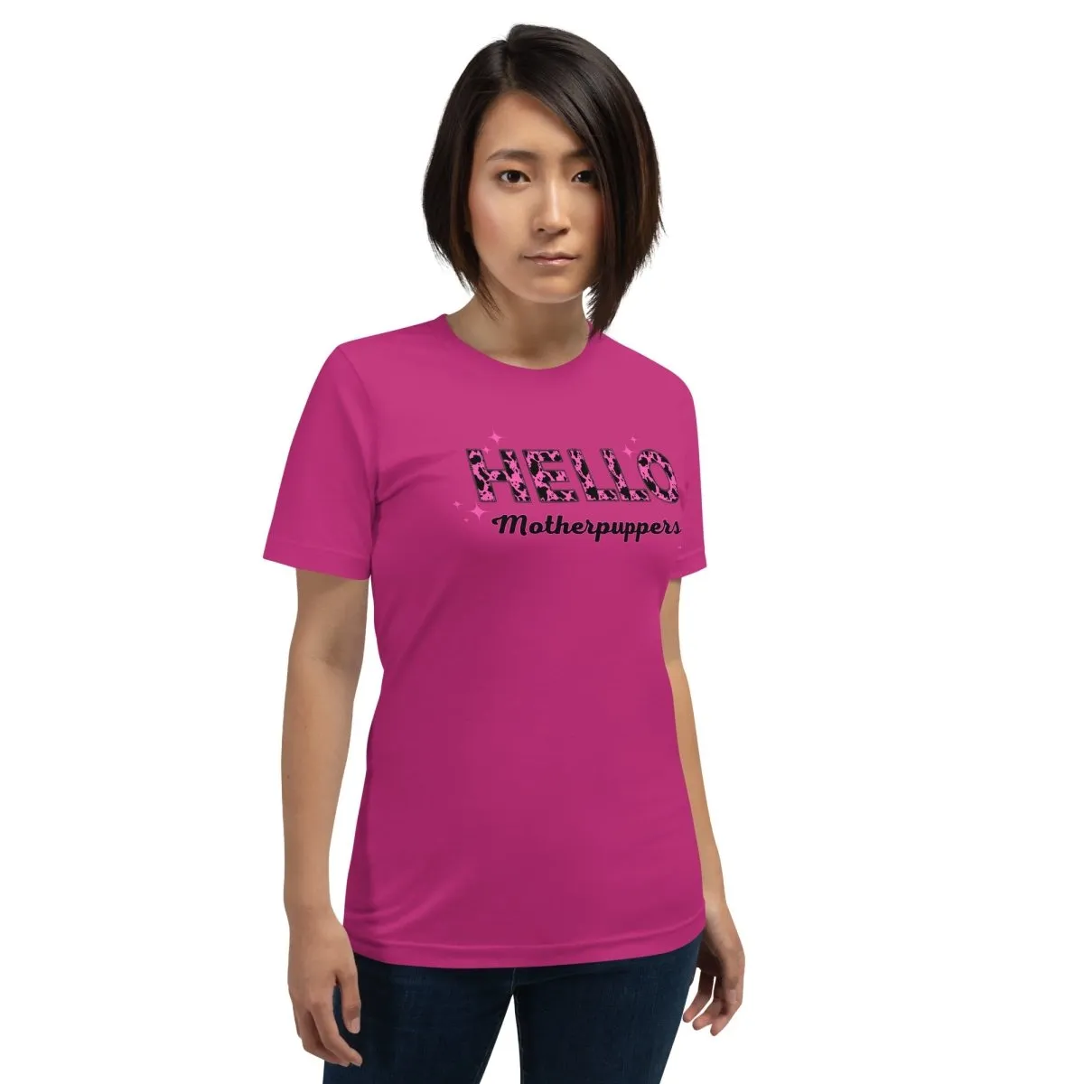Hello Motherpuppers Dog Mom T-Shirt