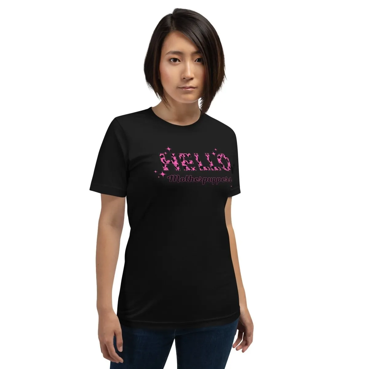 Hello Motherpuppers Dog Mom T-Shirt