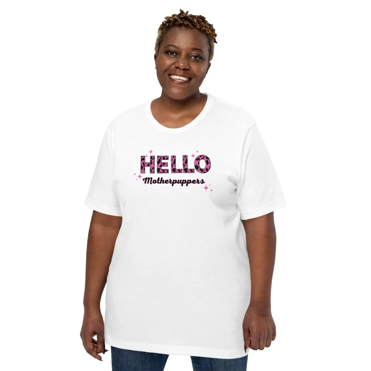 Hello Motherpuppers Dog Mom T-Shirt