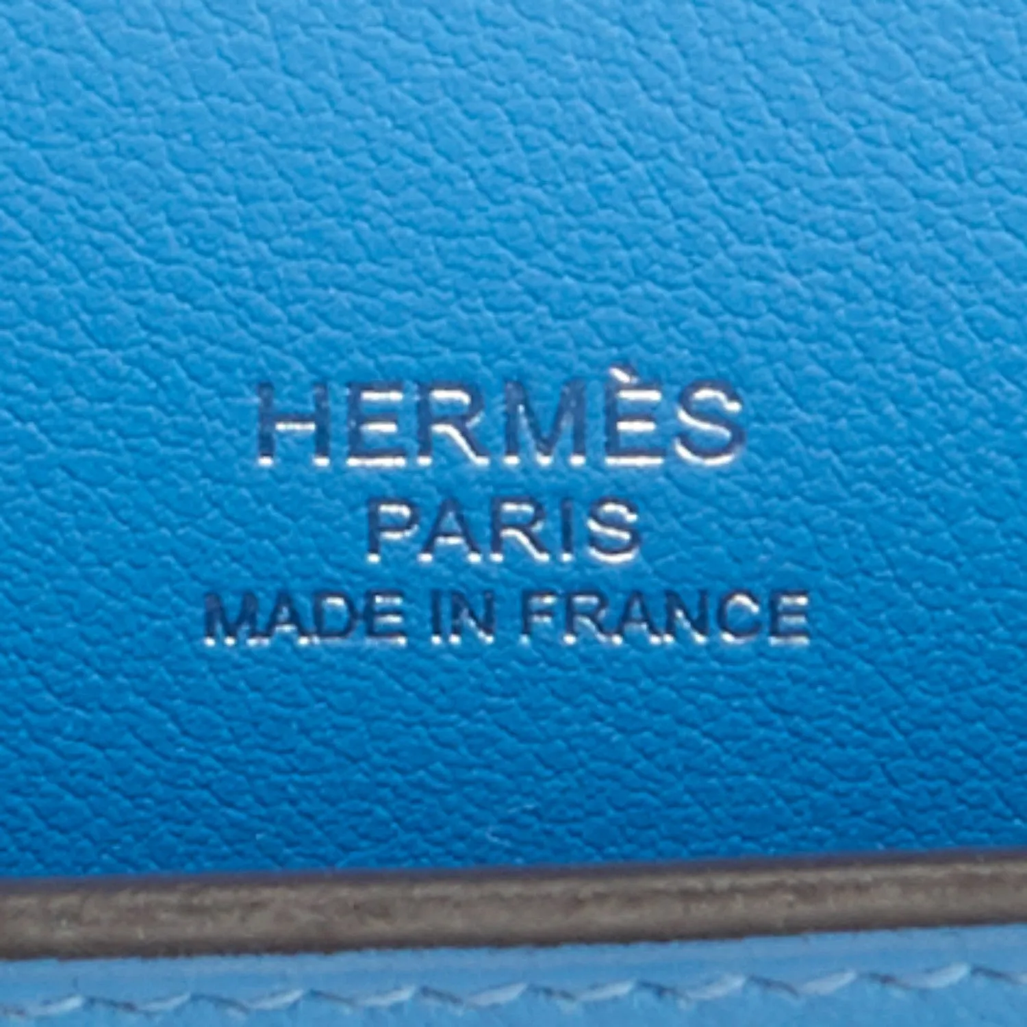 Hermes Blue Paradise Kelly Cut Clutch Bag