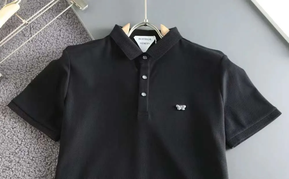 High-Class Initial Metal  Logo  Polo Shirt