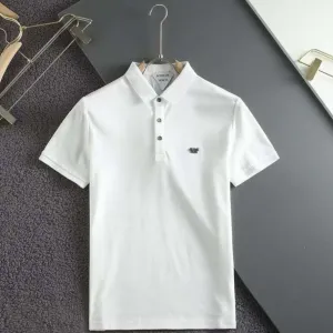 High-Class Initial Metal  Logo  Polo Shirt