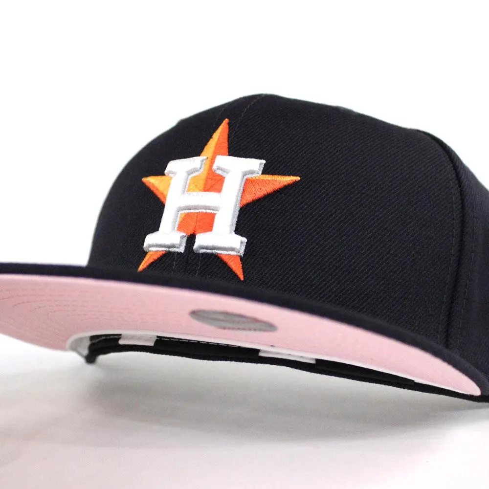 Houston Astros New Era 59Fifty Fitted Hat (Team Color Pink Under Brim)