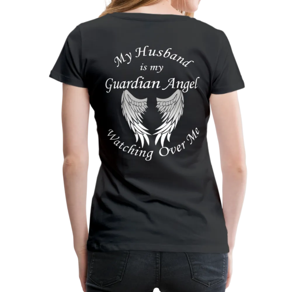 Husband Guardian Angel Women’s Premium T-Shirt (CK1478W)