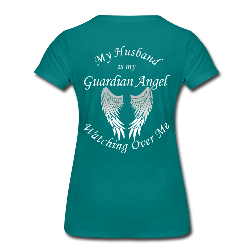 Husband Guardian Angel Women’s Premium T-Shirt (CK1478W)