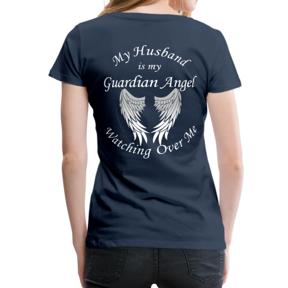Husband Guardian Angel Women’s Premium T-Shirt (CK1478W)