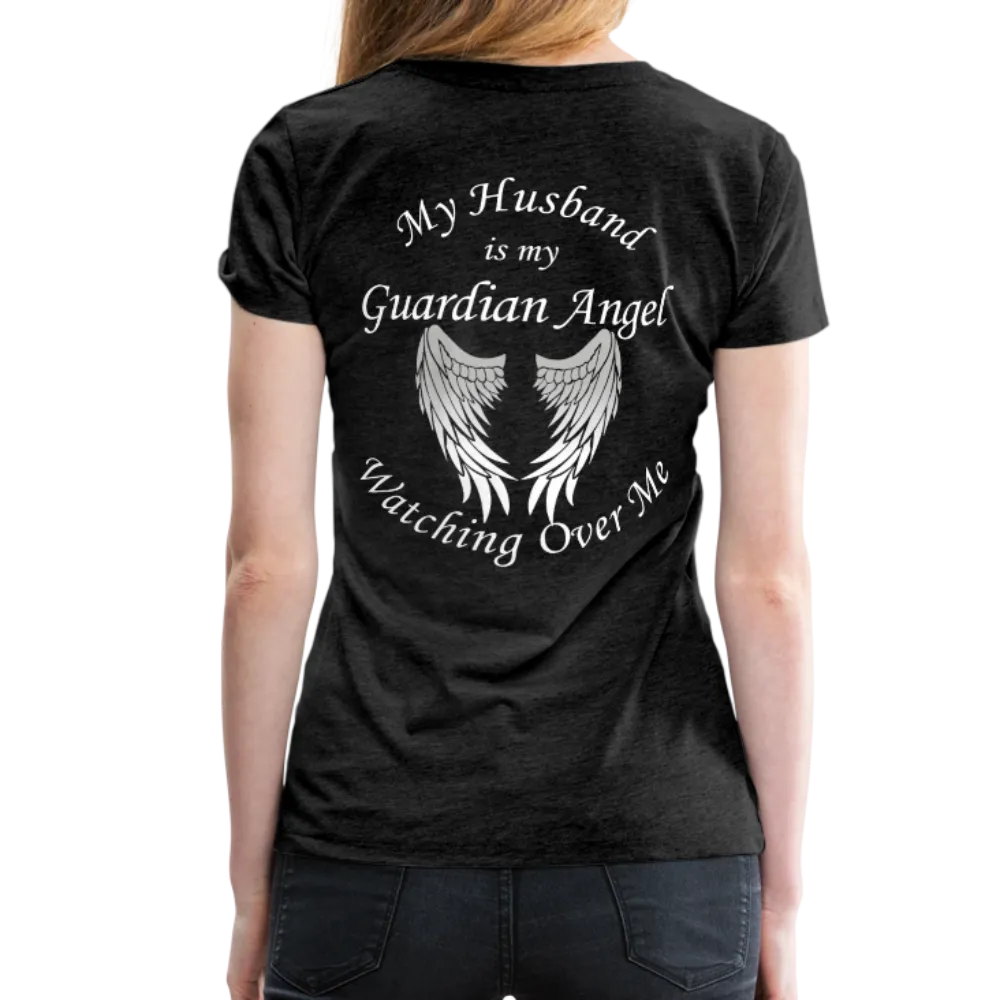 Husband Guardian Angel Women’s Premium T-Shirt (CK1478W)