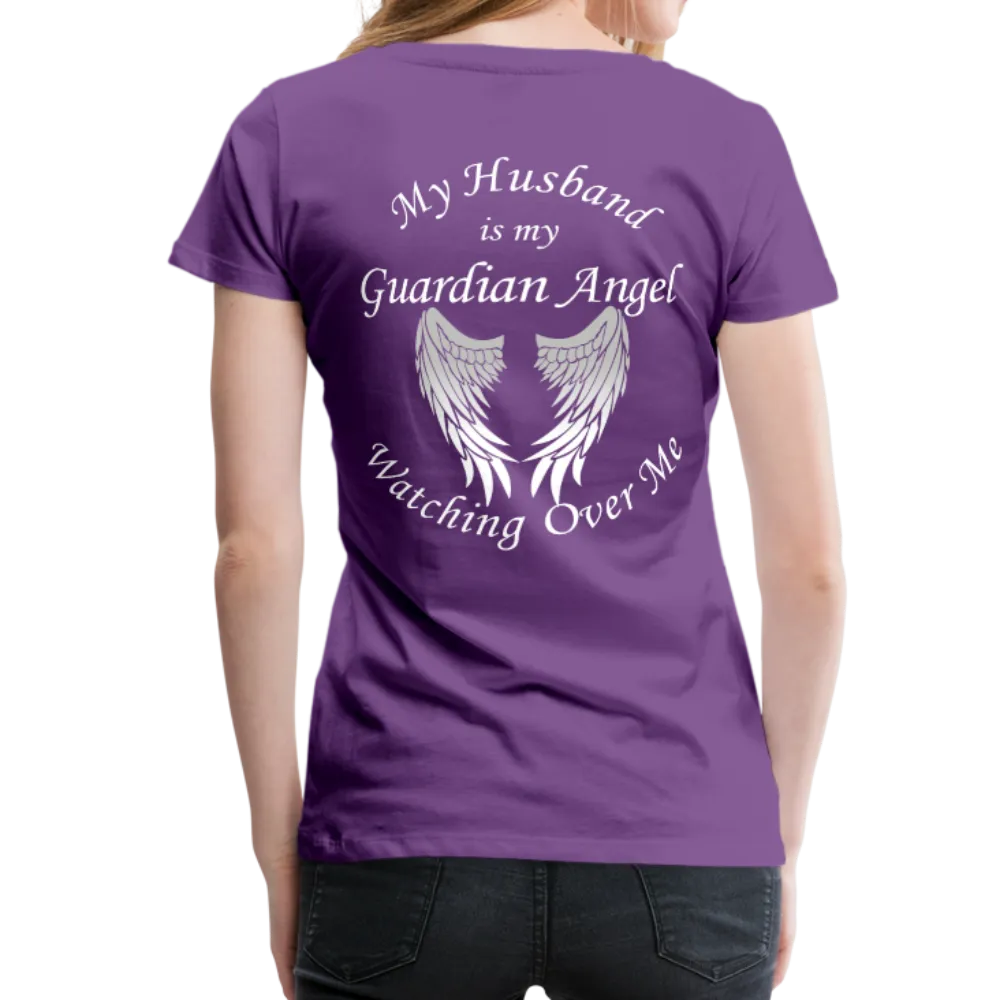 Husband Guardian Angel Women’s Premium T-Shirt (CK1478W)