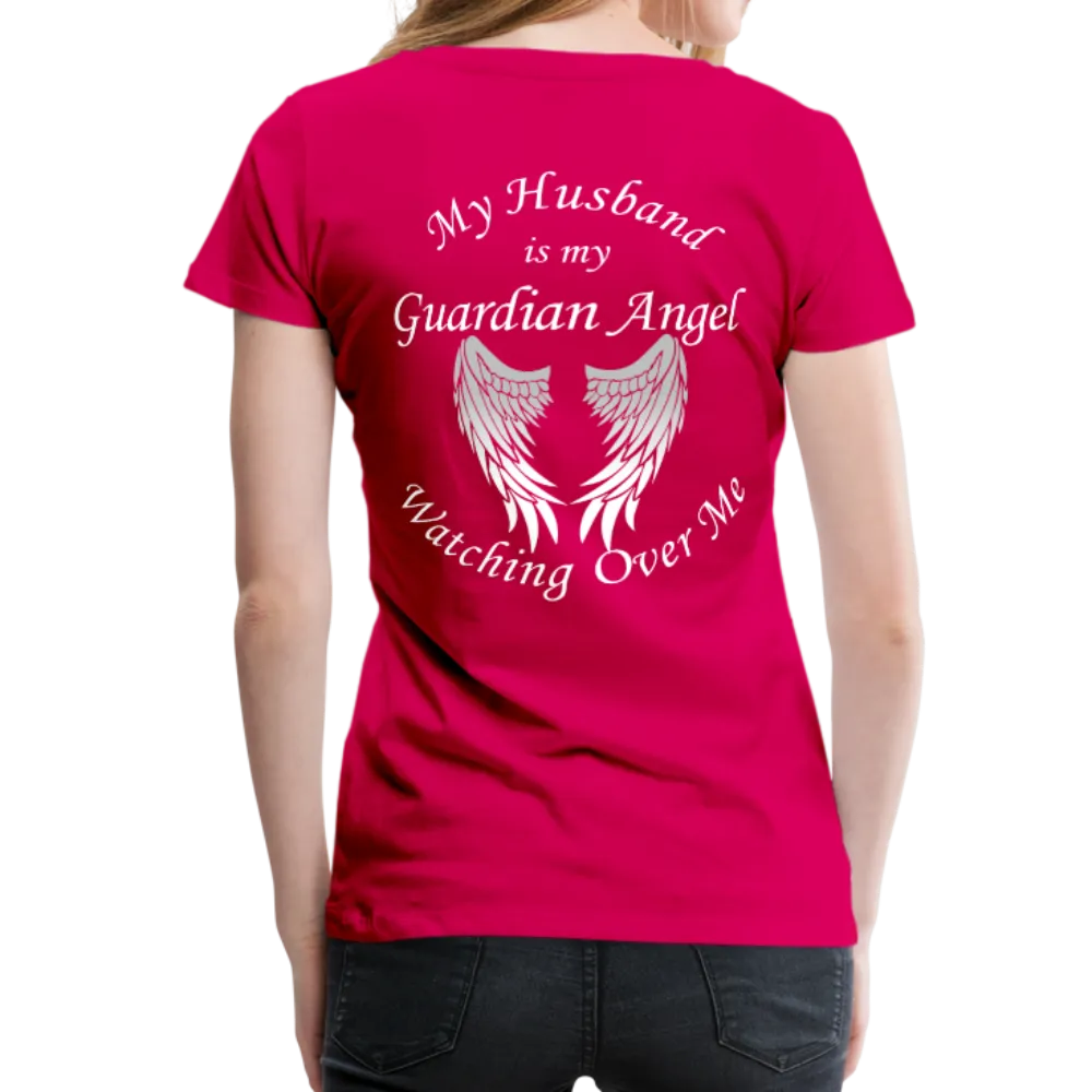Husband Guardian Angel Women’s Premium T-Shirt (CK1478W)
