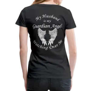 Husband Guardian Angel Women’s Premium T-Shirt (CK1478W)
