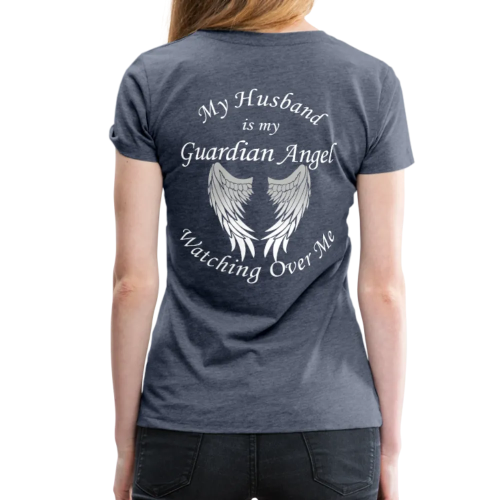 Husband Guardian Angel Women’s Premium T-Shirt (CK1478W)