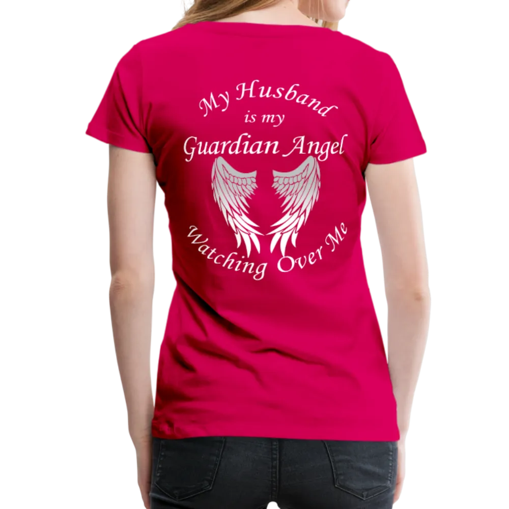 Husband Guardian Angel Women’s Premium T-Shirt (CK1478W)