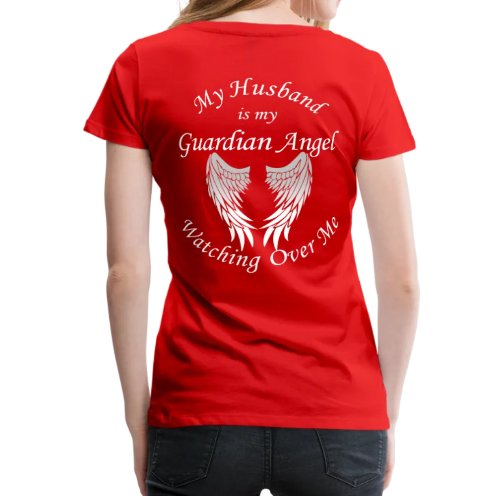 Husband Guardian Angel Women’s Premium T-Shirt (CK1478W)
