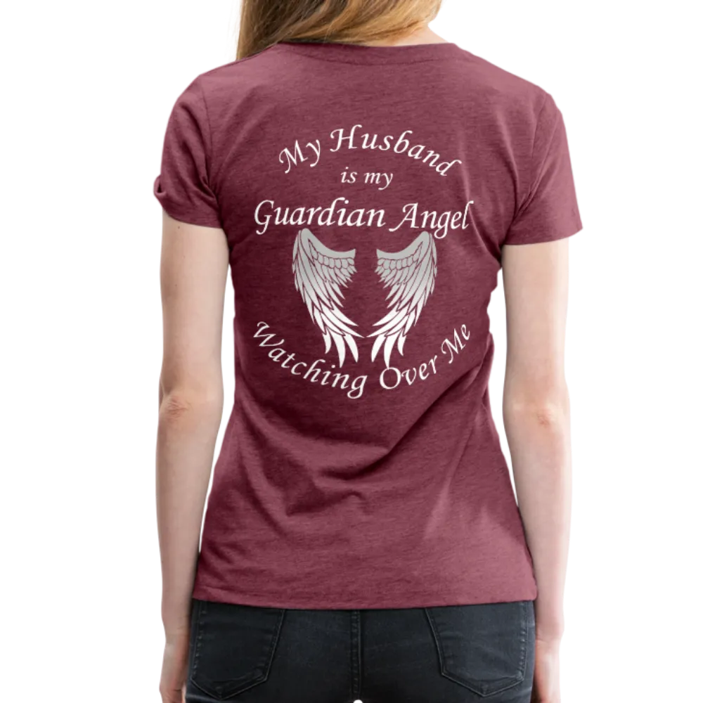 Husband Guardian Angel Women’s Premium T-Shirt (CK1478W)