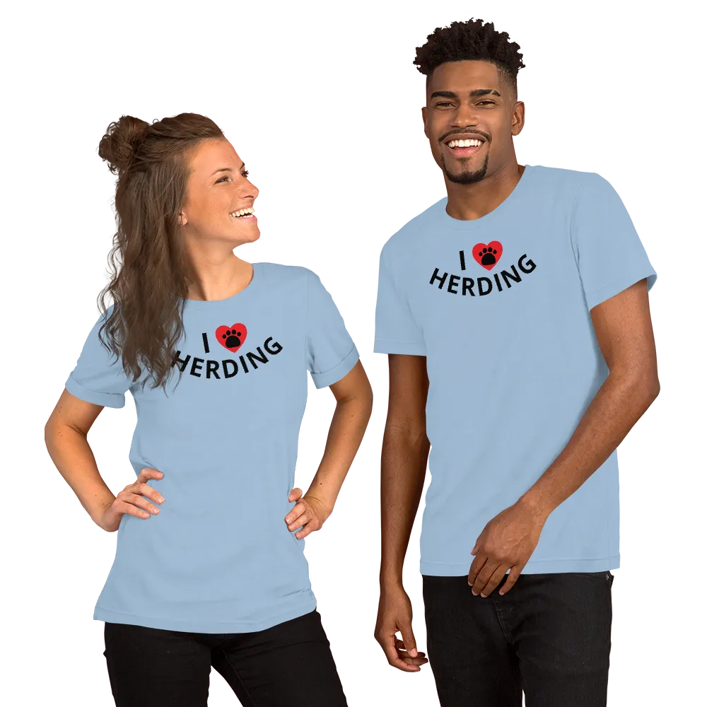 I Heart w/ Paw Herding T-Shirts - Light