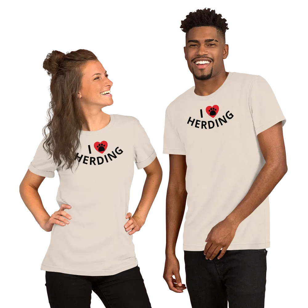 I Heart w/ Paw Herding T-Shirts - Light