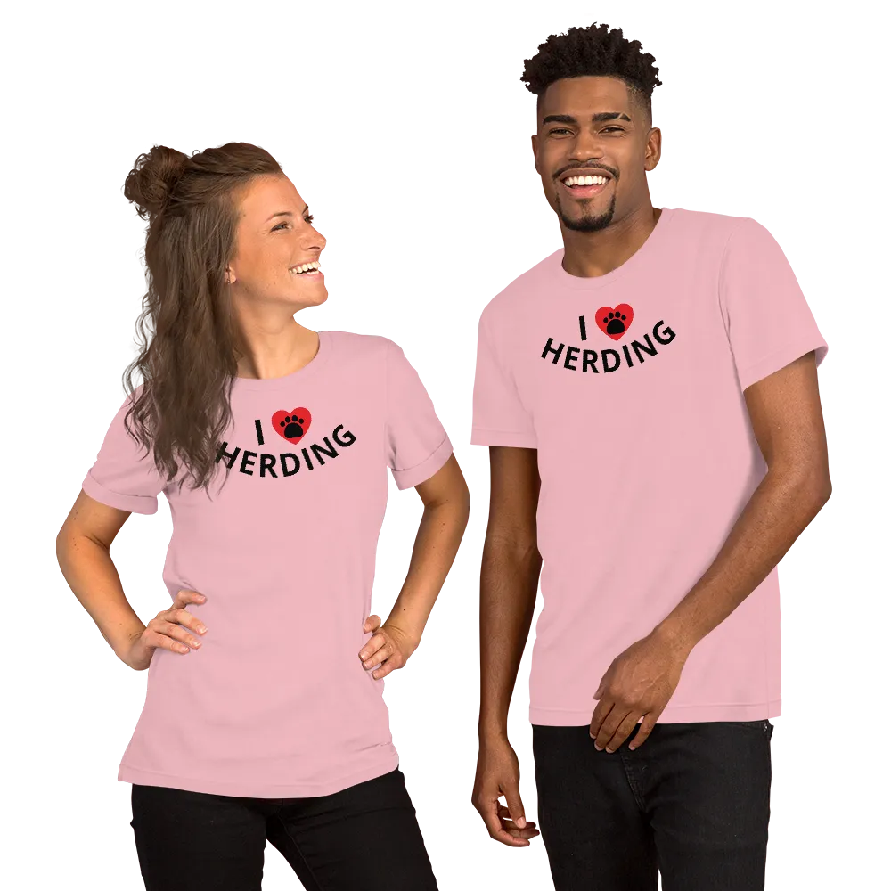I Heart w/ Paw Herding T-Shirts - Light