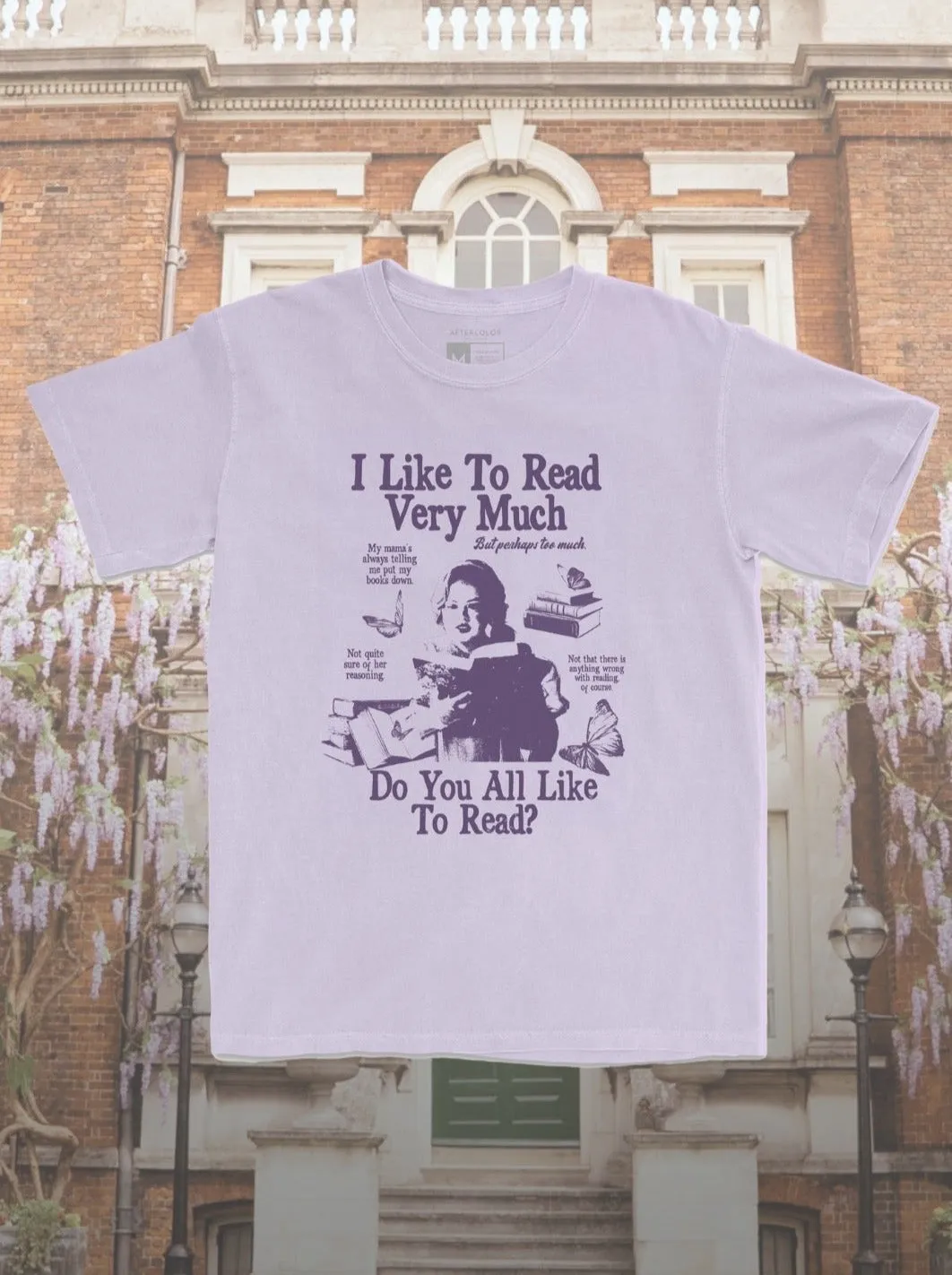 I Like To Read Garment Dyed Tee