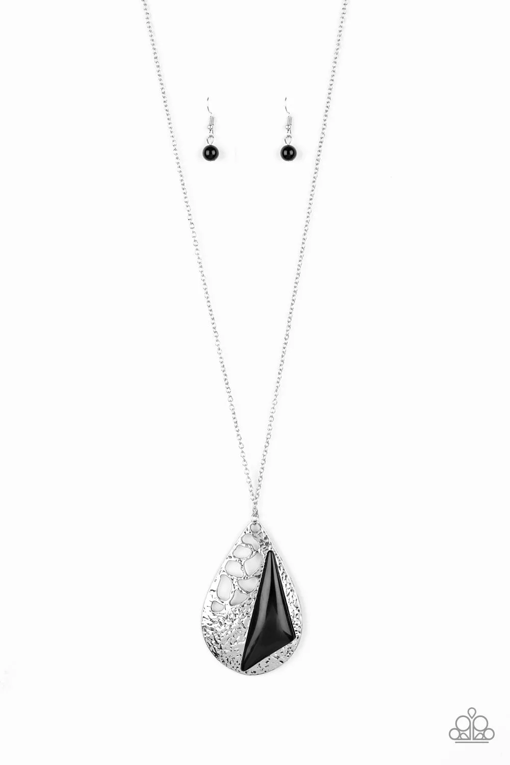Impressive Edge - Black Necklace