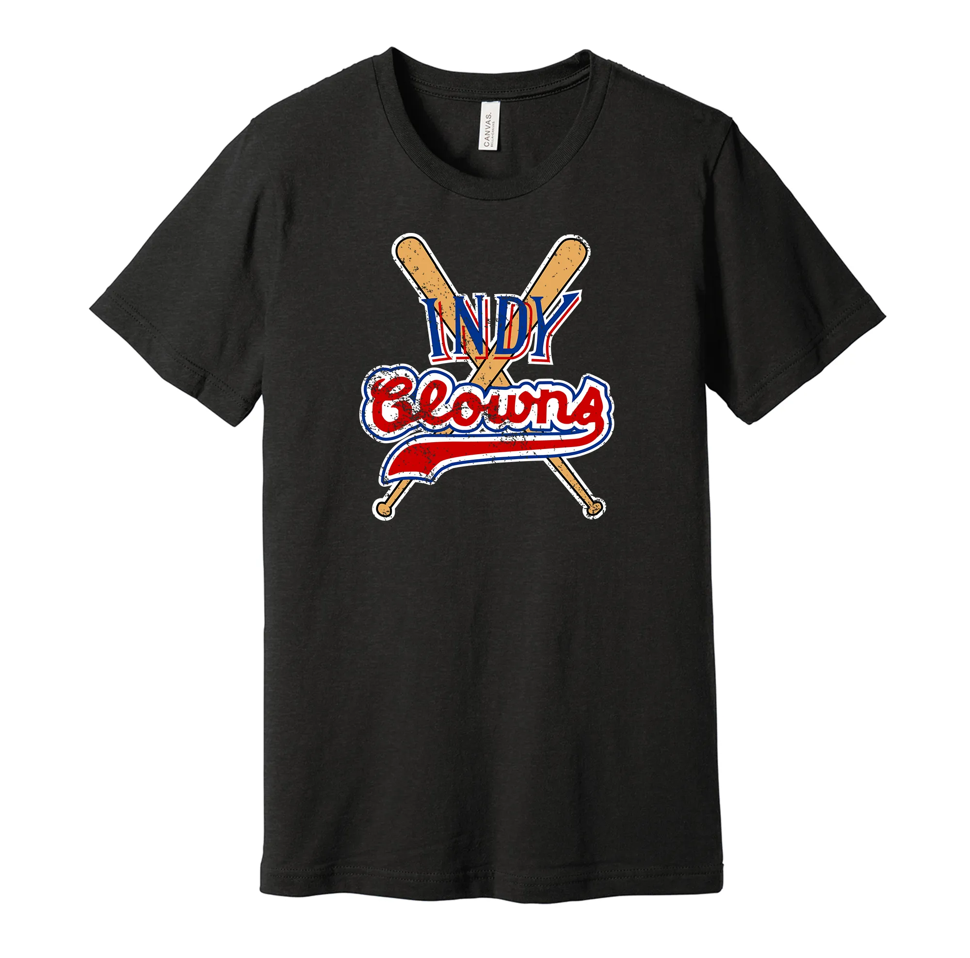 Indianapolis Clowns Distressed Logo Shirt - Defunct Baseball Team - Celebrate Indy Heritage and History - Hyper Than Hype