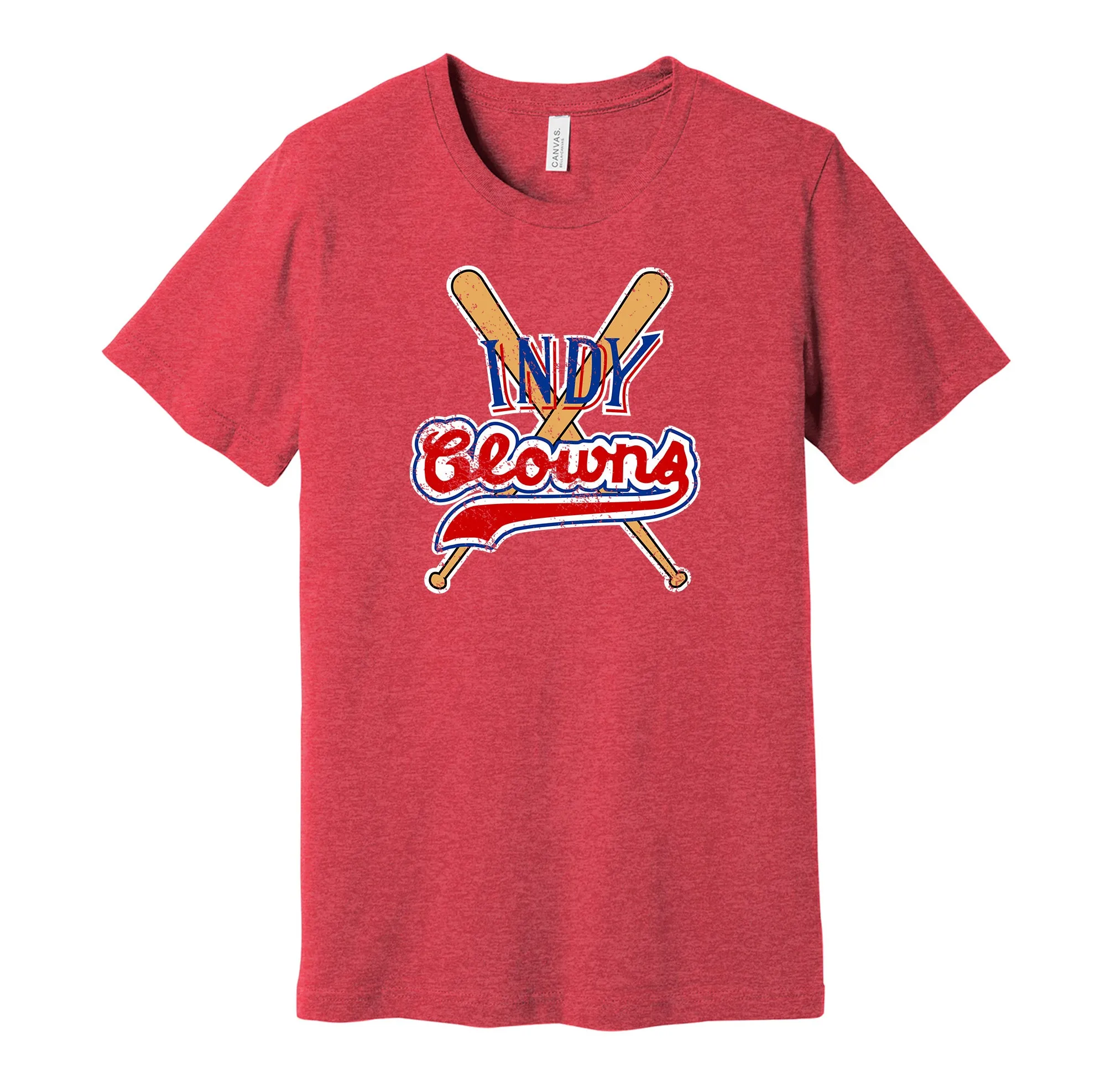 Indianapolis Clowns Distressed Logo Shirt - Defunct Baseball Team - Celebrate Indy Heritage and History - Hyper Than Hype
