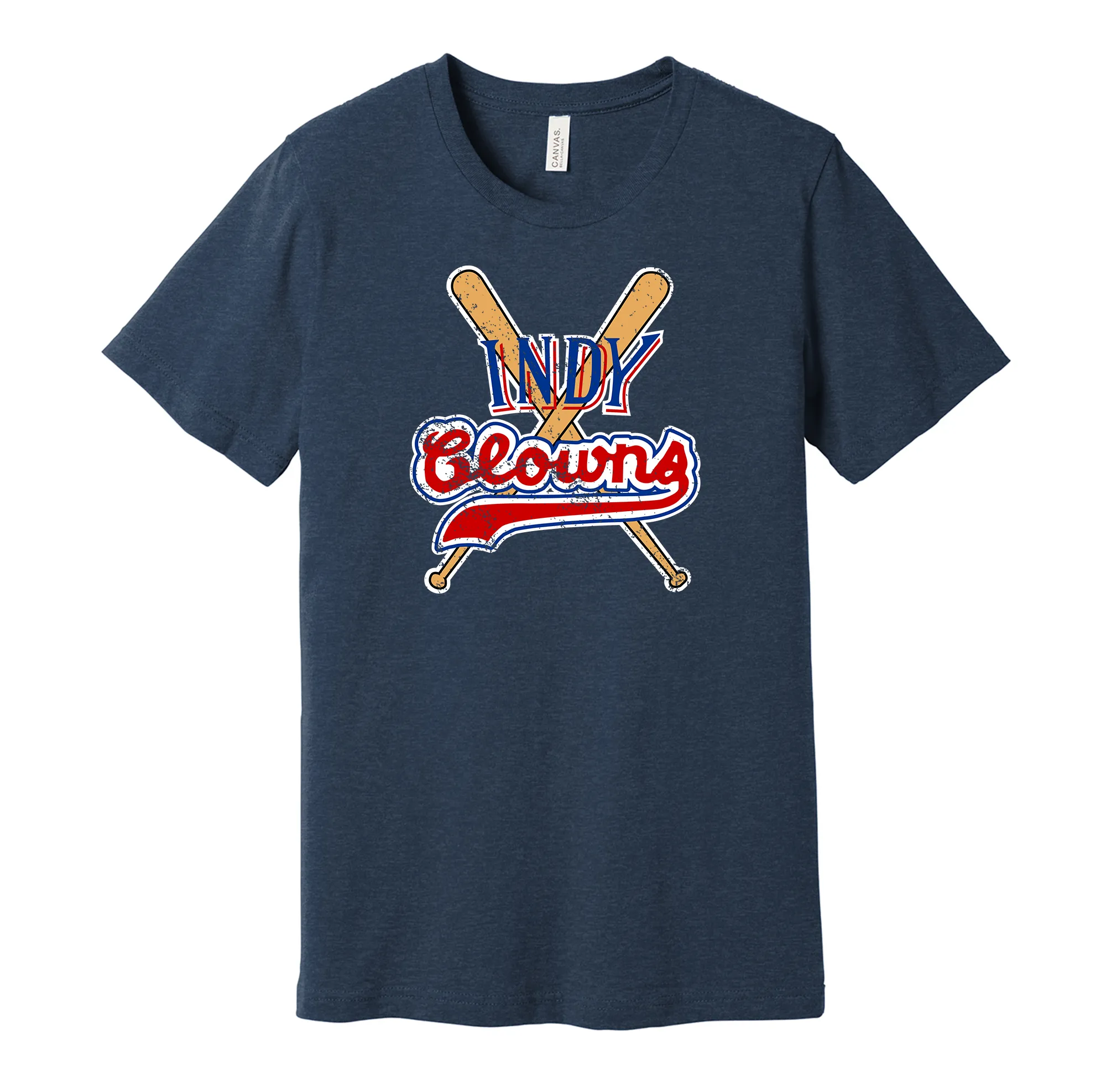 Indianapolis Clowns Distressed Logo Shirt - Defunct Baseball Team - Celebrate Indy Heritage and History - Hyper Than Hype