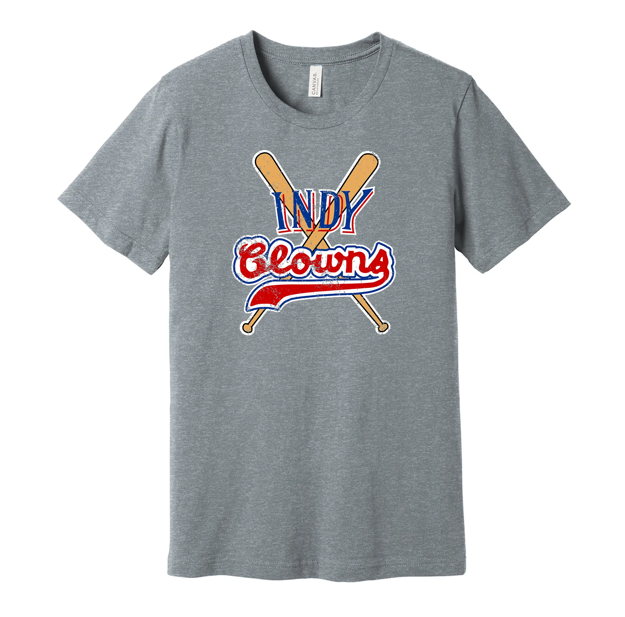 Indianapolis Clowns Distressed Logo Shirt - Defunct Baseball Team - Celebrate Indy Heritage and History - Hyper Than Hype