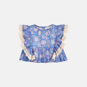 Ines Blouse | Blue Capri Cove