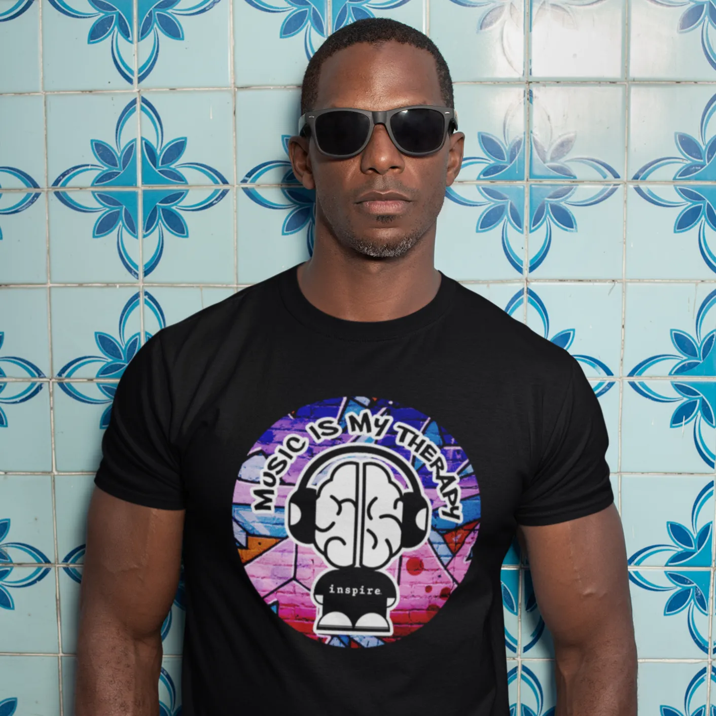 inspire Music Is My Therapy Short-Sleeve Unisex T-Shirt