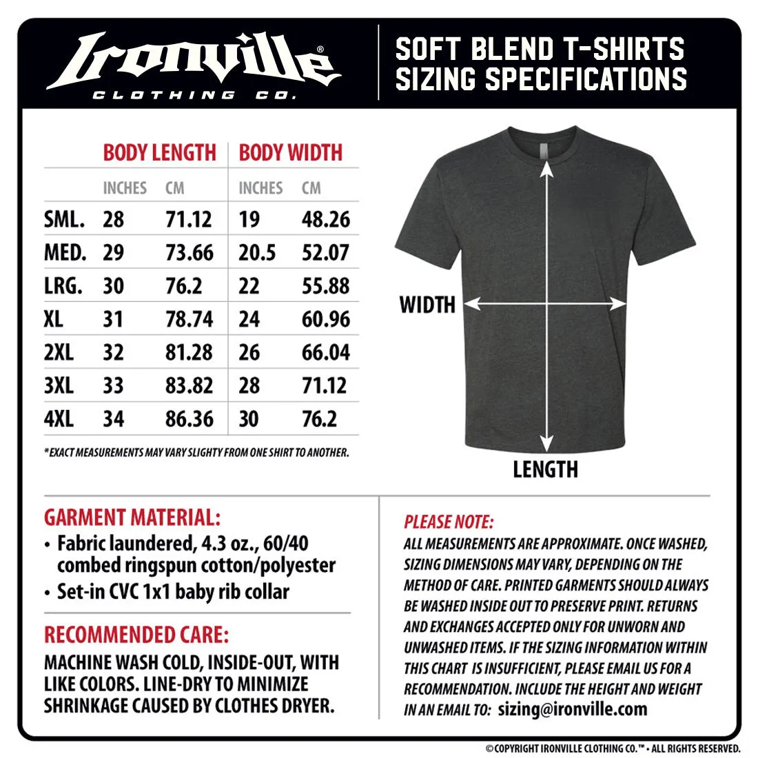 Ironville GAINS MADE Soft-Blend Fitted Gym T-Shirt