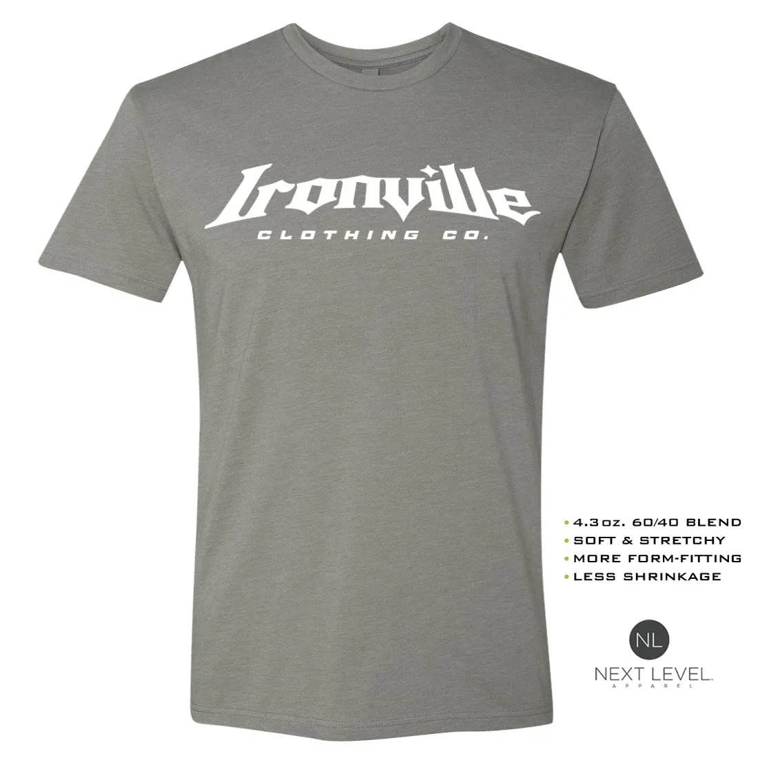 Ironville GAINS MADE Soft-Blend Fitted Gym T-Shirt