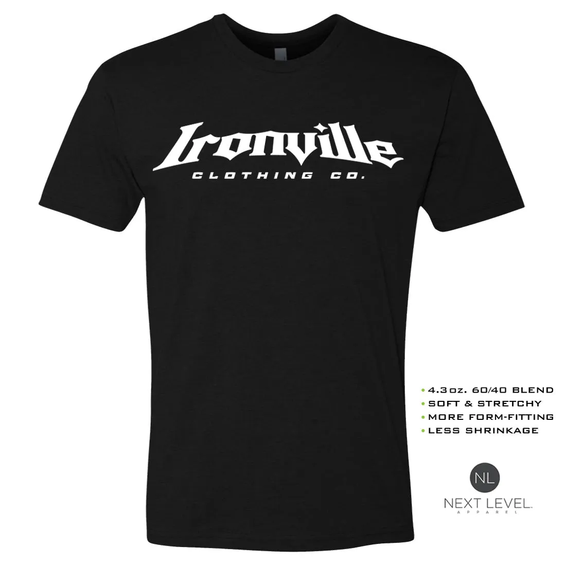 Ironville GAINS MADE Soft-Blend Fitted Gym T-Shirt