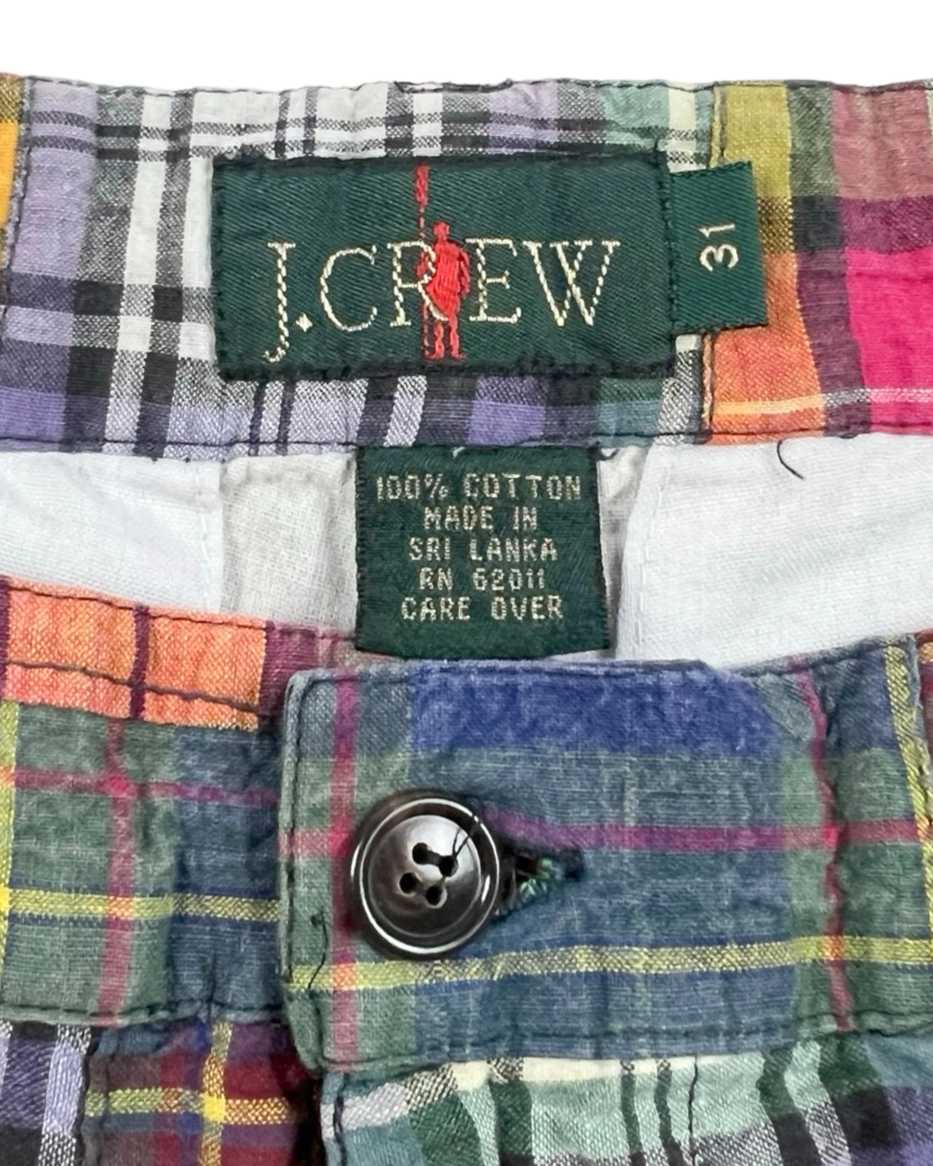 J.Crew Patch Madras Shorts