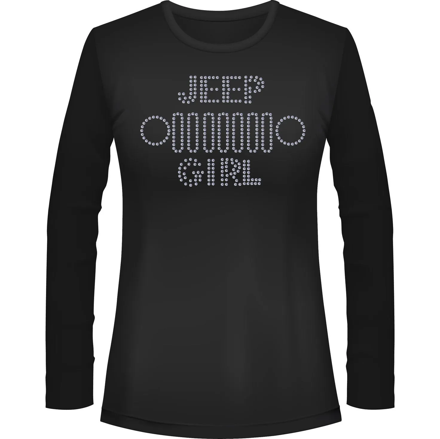 Jeeper Girl Grill Rhinestone Tee Short or Long  Sleeve